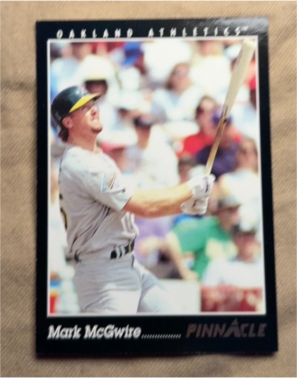 1993 Pinnacle #58 Mark McGwire — front