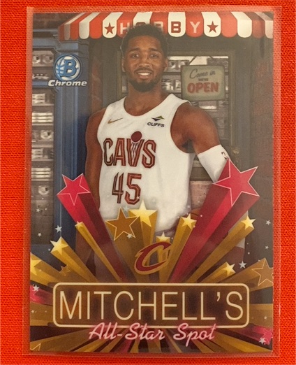 2025 Bowman Chrome #HS-5 Donovan Mitchell — front