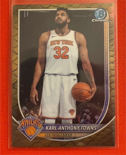 2025-26 Bowman Chrome #BCV-64 Karl-Anthony Towns — front