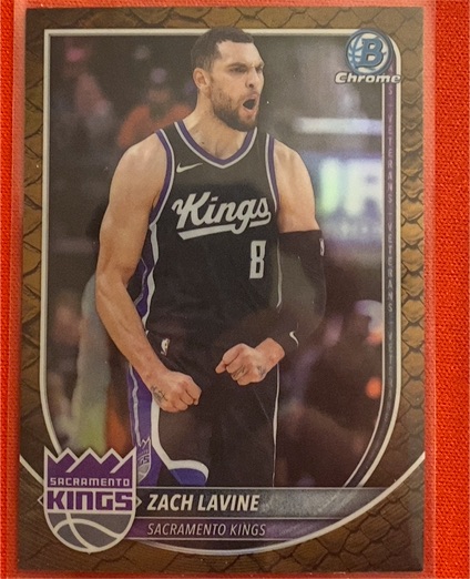 2025-26 Bowman Chrome #BCV-128 Zach LaVine — front