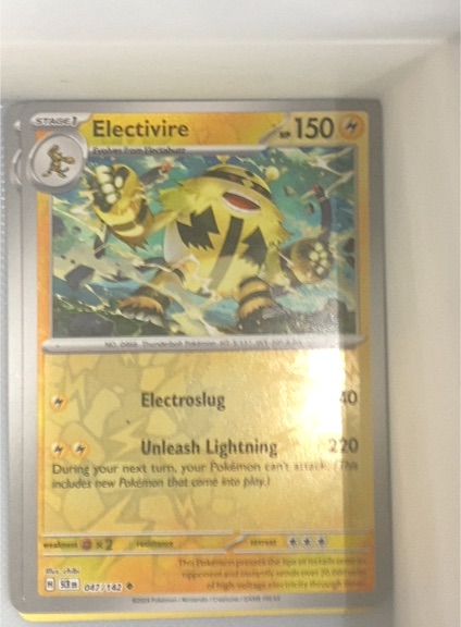 2023 Pokémon Scarlet & Violet Stellar Crown #047 Electivire — front
