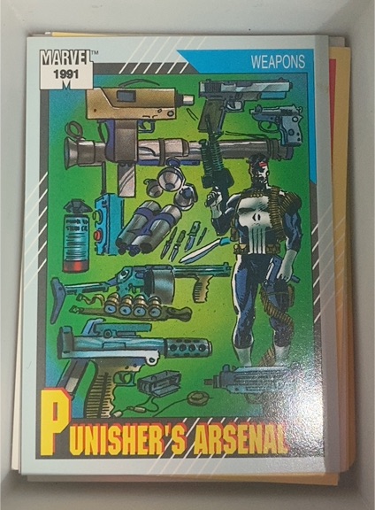 1991 Impel Marvel Universe Series 2 #132 Punisher's Arsenal — front