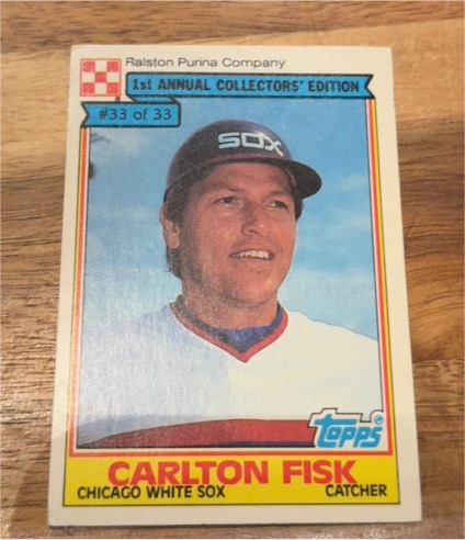 1984 Topps Ralston Purina Company #33 Carlton Fisk — front