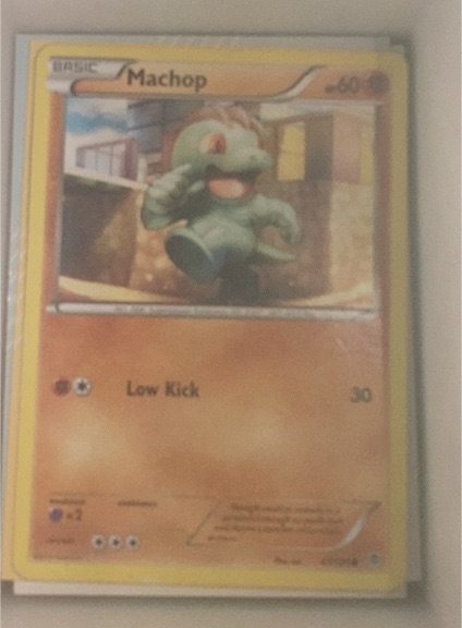 2013 Pokémon Black & White Plasma Blast #47 Machop — front
