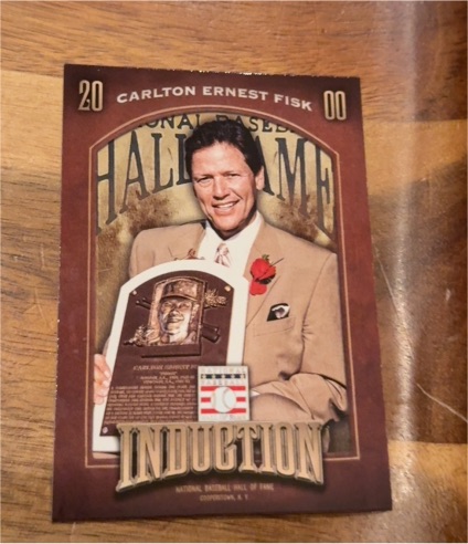 2013 Panini Cooperstown #16 Carlton Fisk Induction — front