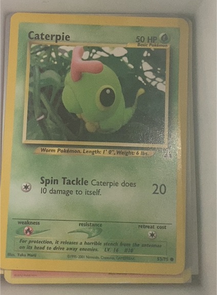 2001 Pokémon Neo Discovery #53 Caterpie — front