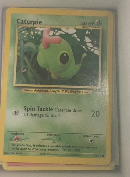 2001 Neo Discovery #53 Caterpie — front