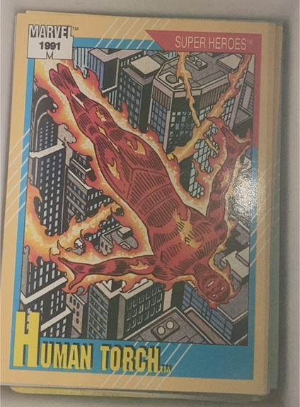 1991 Impel Marvel Universe Series 2 #10 Human Torch — front