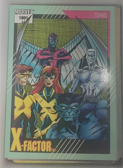 1991 Impel Marvel Universe Series 2 #154 X-Factor — front