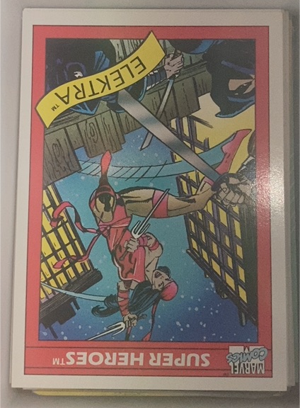 1990 Impel Marvel Universe #49 Elektra — front