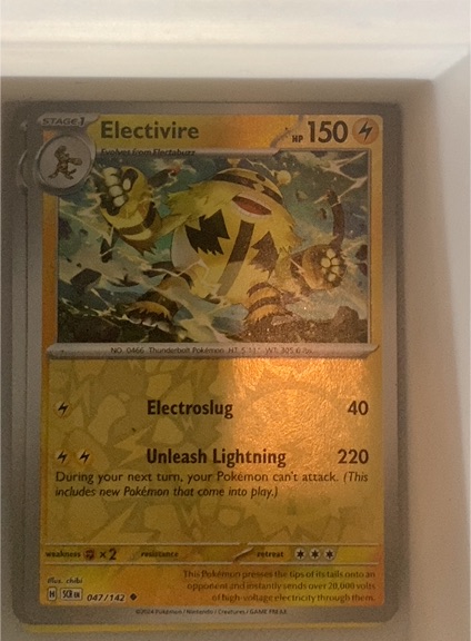 2024 Pokémon Scarlet Violet Stellar Crown #047 Electivire — front