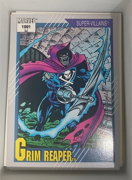 1991 Impel Marvel Universe #63 Grim Reaper — front