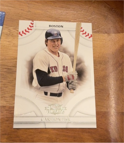 2008 Donruss Threads #7 Carlton Fisk — front