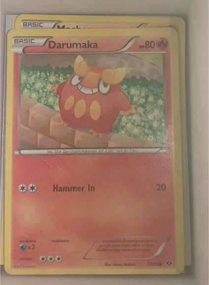 2012 Pokémon Next Destinies #17 Darumaka — front