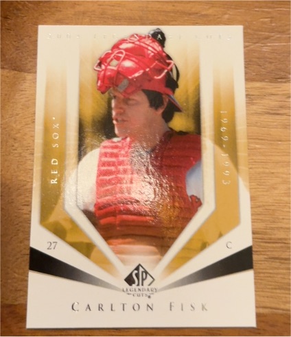 2004 Upper Deck SP Legendary Cuts #17 Carlton Fisk — front