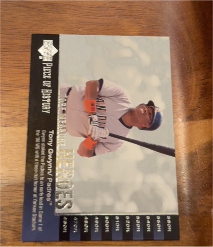 2002 Upper Deck Piece of History #TM12 Tony Gwynn — front