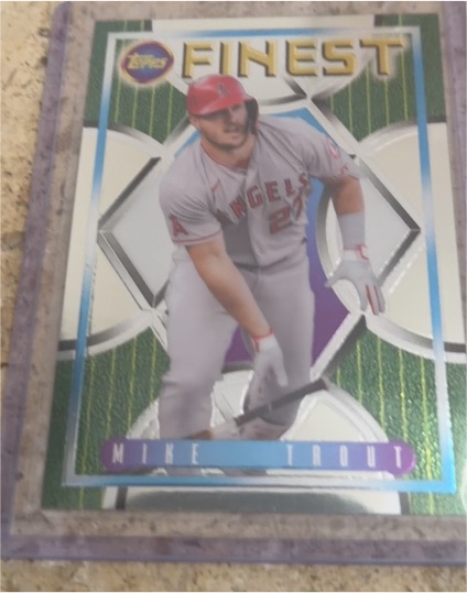 2022 Topps Finest Flashbacks #42 Mike Trout — front