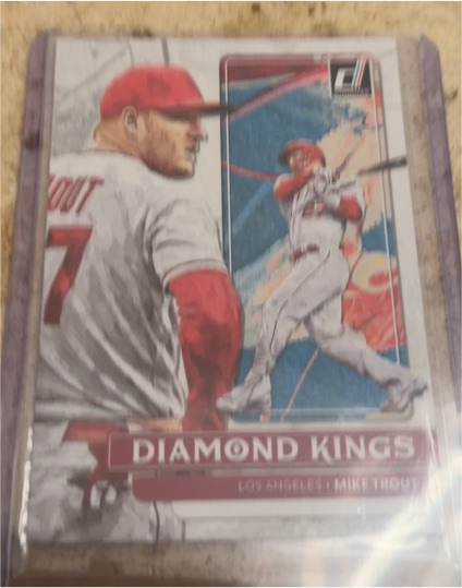 2022 Panini Donruss Diamond Kings #14 Mike Trout — front
