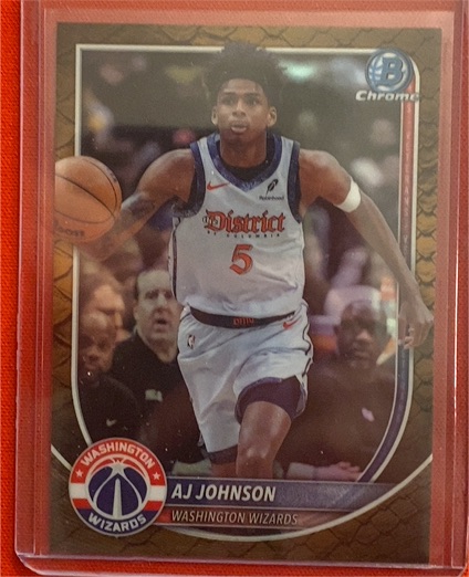 2025-26 Bowman Chrome #BCV-178 AJ Johnson — front