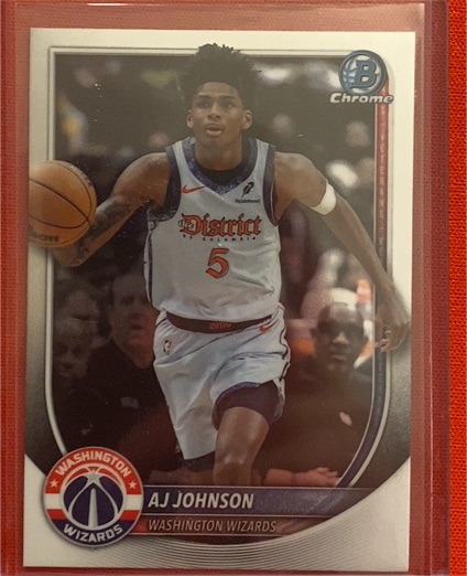 2025-26 Bowman Chrome #BCV-178 AJ Johnson — front