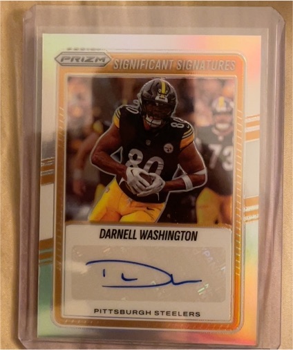 2025 Panini Prizm #SSI-DWN Darnell Washington Significant Signatures — front