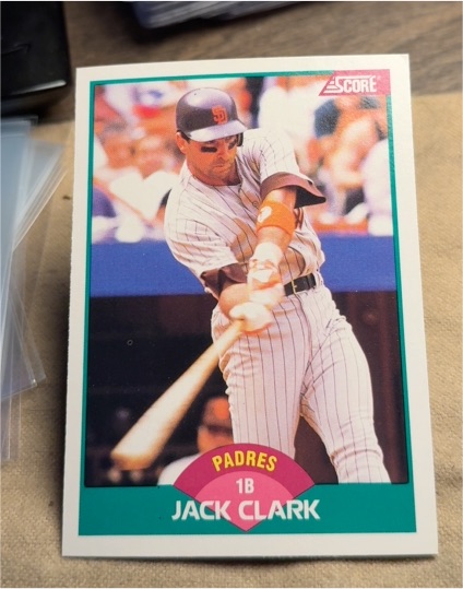 1989 Score Rookie & Traded #3T Jack Clark — front