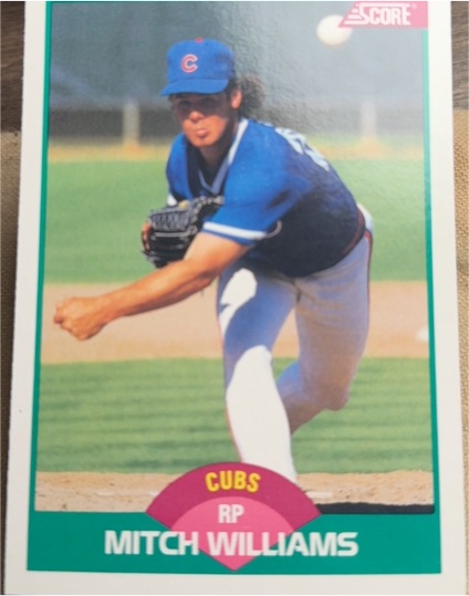 1989 Score Rookie & Traded #32T Mitch Williams — front