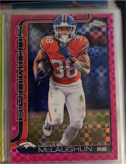 2025 Topps Chrome #90 Jaleel McLaughlin — front