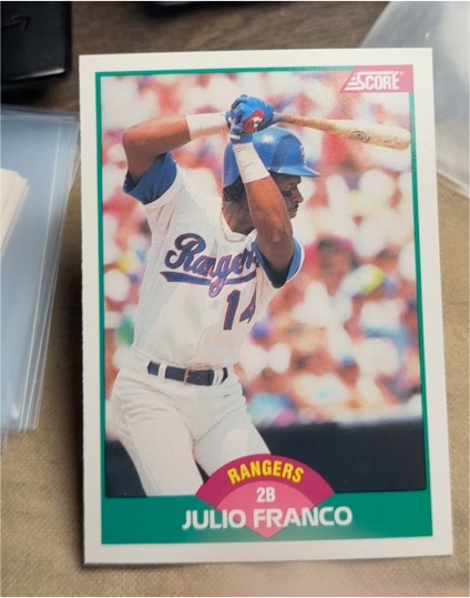 1989 Score Rookie & Traded #35T Julio Franco — front
