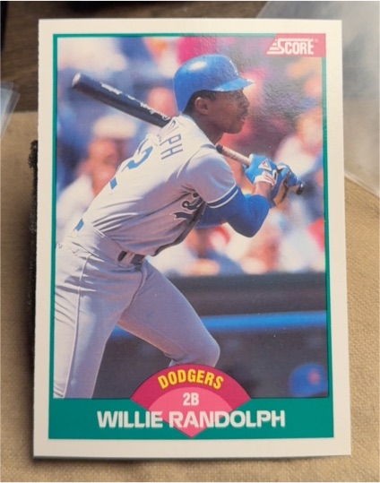 1989 Score Rookie & Traded #41T Willie Randolph — front