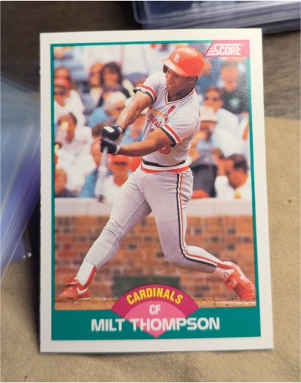 1989 Score Rookie & Traded #45T Milt Thompson — front