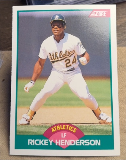 1989 Score Rookie & Traded #50T Rickey Henderson — front