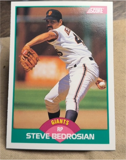 1989 Score Rookie & Traded #49T Steve Bedrosian — front