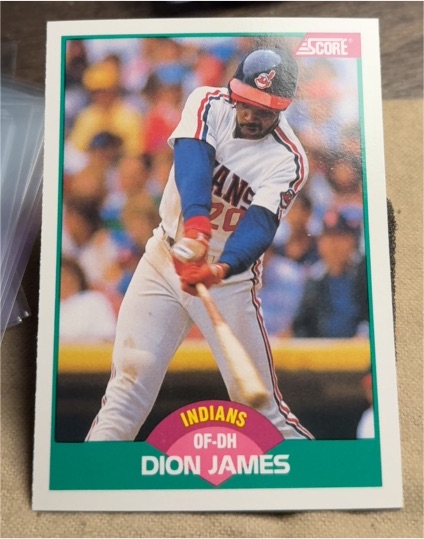 1989 Score Rookie & Traded #51T Dion James Cleveland Indians — front