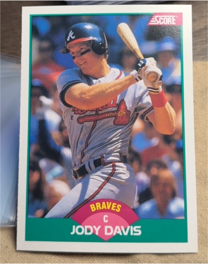1989 Score Rookie & Traded #64T Jody Davis Atlanta Braves — front