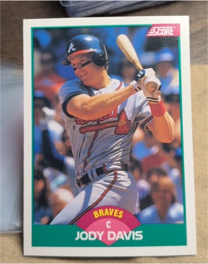 1989 Score Rookie & Traded #64T Jody Davis Atlanta Braves — front
