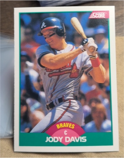 1989 Score Rookie & Traded #64T Jody Davis Atlanta Braves — front