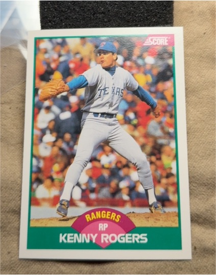 1989 Score Rookie & Traded #107T Kenny Rogers — front