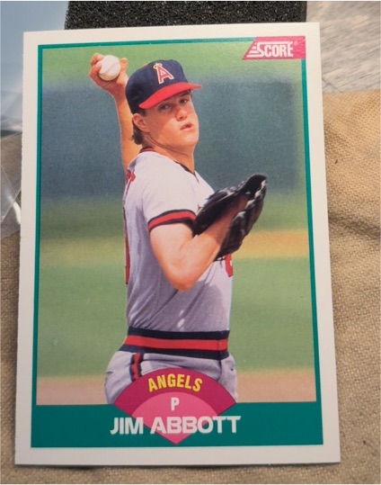 1989 Score Rookie & Traded #88T Jim Abbott — front