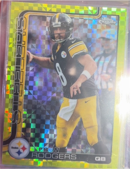 2025 Topps Chrome #255 Aaron Rodgers — front