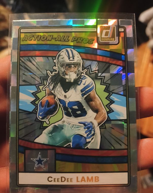 2025 Panini Donruss #AAP-CLA CeeDee Lamb Action-All Pros — front