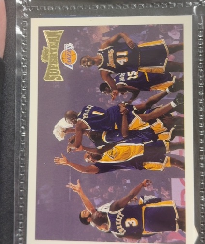 1996-97 Topps Super Teams Los Angeles Lakers — front