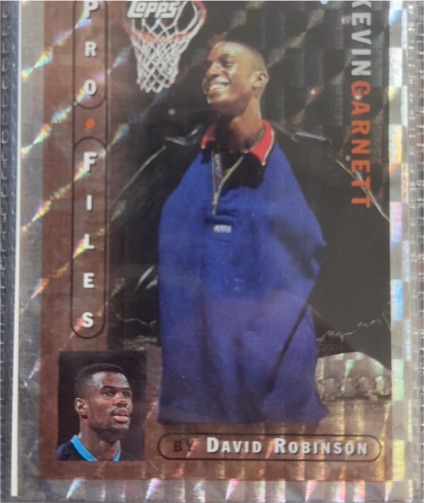 1996-97 Topps Pro Files #PF-15 Kevin Garnett — front