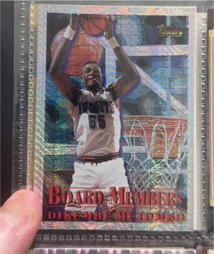 1996-97 Topps #8 Dikembe Mutombo Season's Best Board Members — front