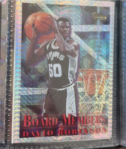 1996-97 Topps Season's Best Board Members #SB7 David Robinson — front