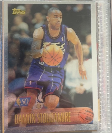 1996-97 Topps #20 Damon Stoudamire — front