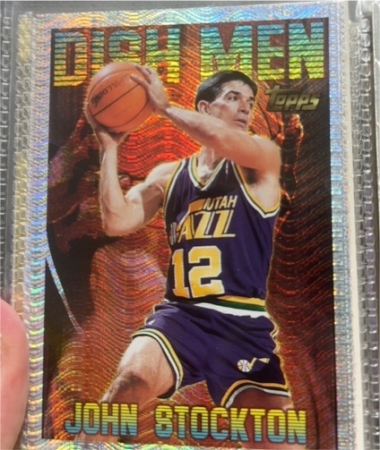 1996-97 Topps Season's Best Dish Men #11 John Stockton — front