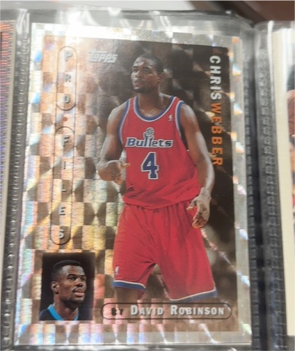 1996-97 Topps Profiles #PF-5 Chris Webber — front