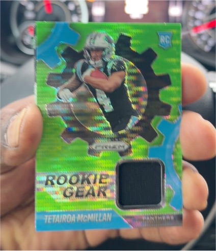 2025 Panini Prizm Rookie Gear #RGR-TMC Tetairoa McMillan — front