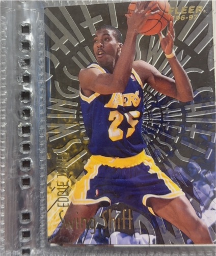 1996-97 Fleer #7 Eddie Jones Swing Shift — front